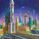 Illustration for article titled Modern Day China Painted By North Korean Propaganda Artists